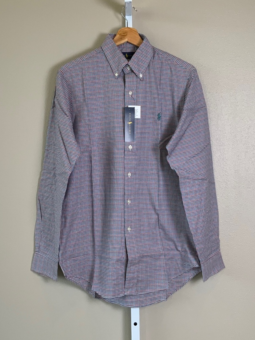 Polo Ralph Lauren Classic Gingham Plaid Button Down Oxford Shirt